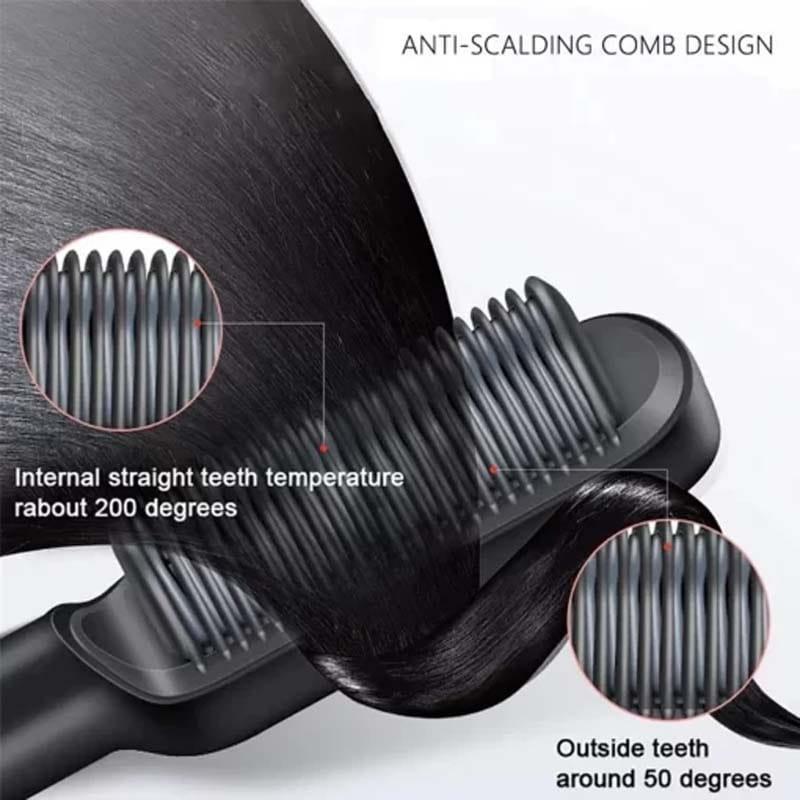 Corded Electric Hair Straightener Brush